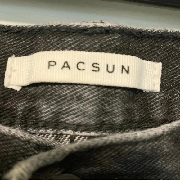PacSun ultra high rise slim black jeans  button fly - Picture 3 of 7